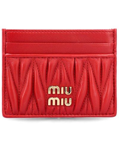 Miu Miu Snap Button Matelassé Wallet