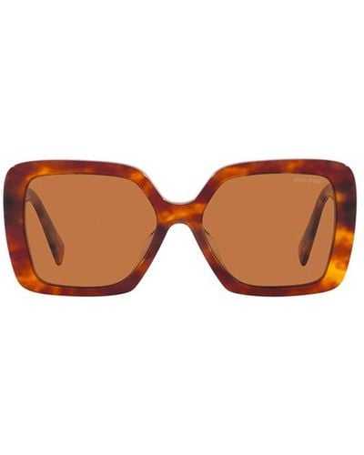 Miu Miu Square Frame Sunglasses - Multicolour