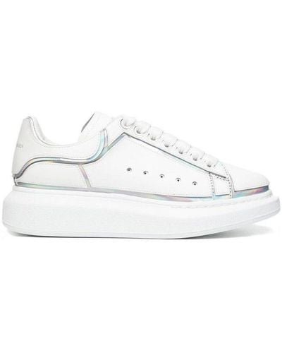 Alexander McQueen Holographic-detailed Oversized Trainers - White