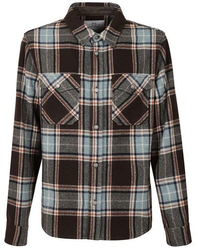 Woolrich Checked Buttoned Shirt - Black