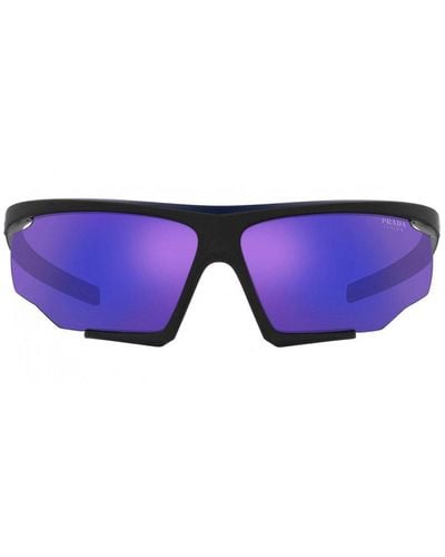 Prada Shield Frame Sunglasses - Purple