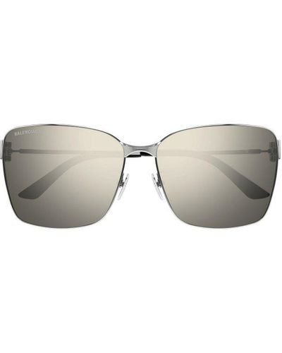 Balenciaga Rectangle Frame Sunglasses - Gray