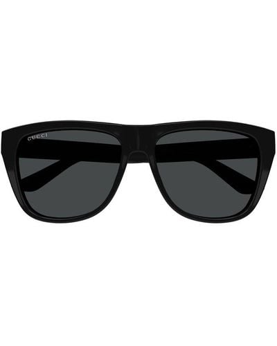 Gucci Aviator Frame Sunglasses - Black