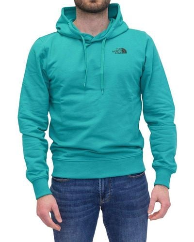The North Face Logo Embroidered Drawstring Hoodie - Green