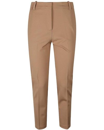 Pinko Straight-leg Tailored Trousers - Natural