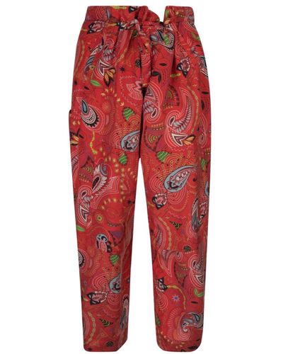 Etro Burning Trousers - Red