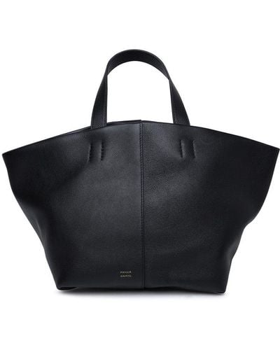 Mansur Gavriel Tulipano Calf Leather Bag - Black