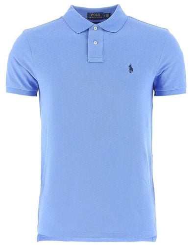 Ralph Lauren Slim Fit Polo T Shirt - Blue