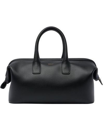 Bally Zipped Top Handle Bag - Black