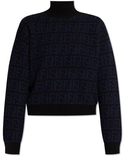 Fendi Cashmere Sweater, - Blue