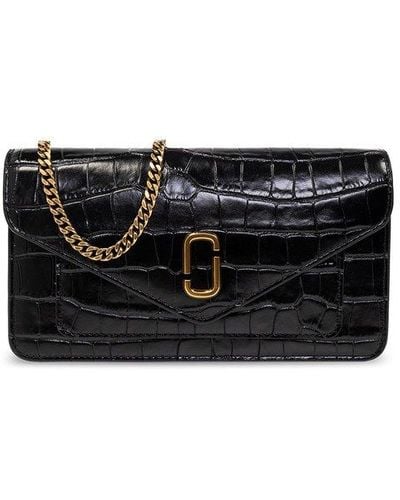 Marc Jacobs 'the Longshot' Wallet On Chain - Black