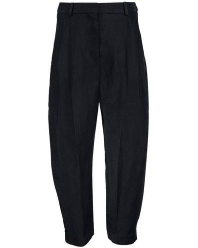 Stella McCartney High-waisted Loose Fit Trousers - Blue