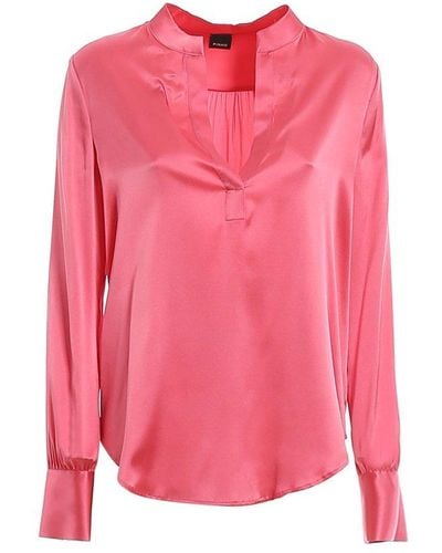 Pinko Petrali Long Sleeved Blouse - Pink