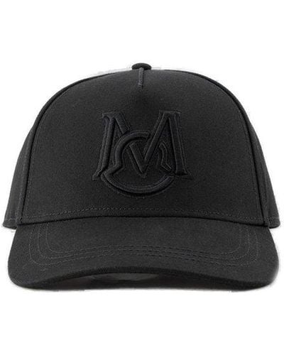 Moncler Logo Embroidered Baseball Cap - Black