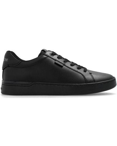COACH Logo Embossed Low-top Trainers - Black