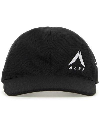 1017 ALYX 9SM Textured-finish Logo Embroidered Baseball Cap - Black