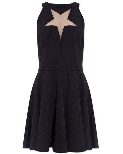Versace Star Cut-out Sleeveless Mini Dress - Blue