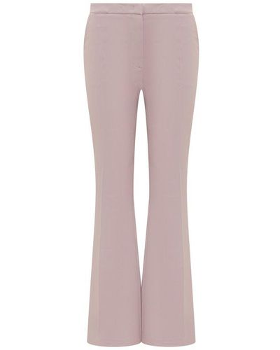 Etro Pleat Flared Trousers - Pink
