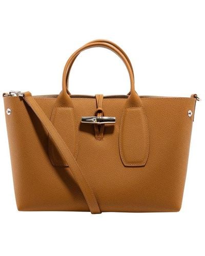 Longchamp Medium Roseau Tote Bag - Natural