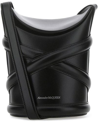 Alexander McQueen Curve Small Bag - Black