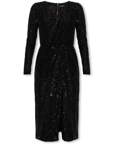 Dolce & Gabbana Sequinned Dress - Black