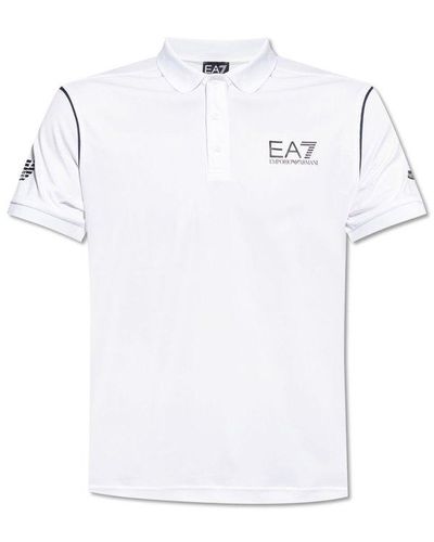 EA7 Polo Shirt With Logo - White