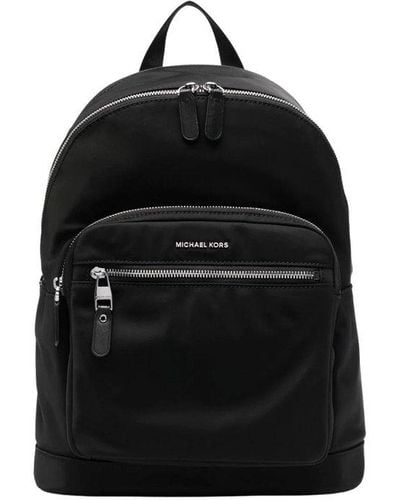 Michael Kors Logo Detailed Zip-around Backpack - Black