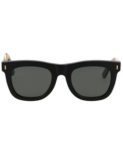 Retrosuperfuture Square Rounded Frame Sunglasses - Black