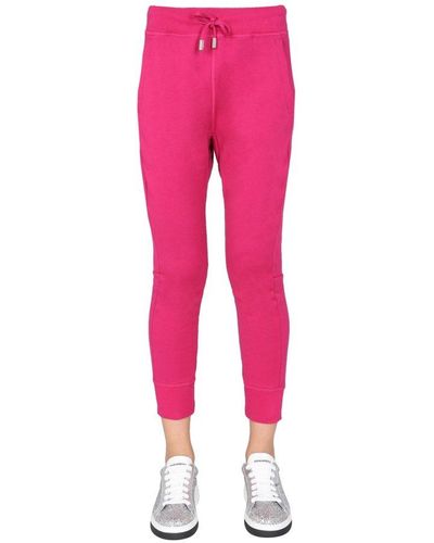 DSquared² Icon Cotton JOGGING Pants - Pink