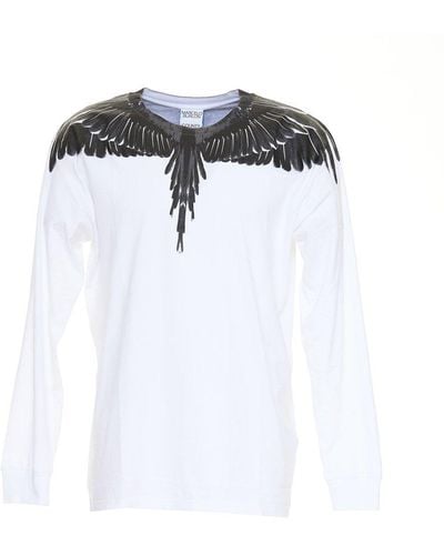 Marcelo Burlon Long Wings Printed T-shirt - White
