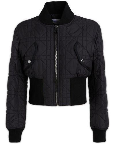 Dior Zipped Bomber Jacket - Black