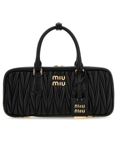 Miu Miu Matelassé-Effect Mini-Bag - Black for Women