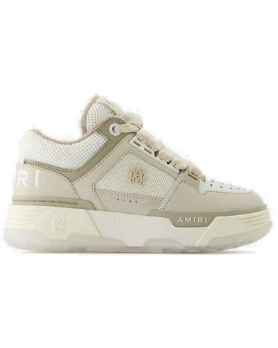 Amiri Panelled Mid-top Sneakers - Natural