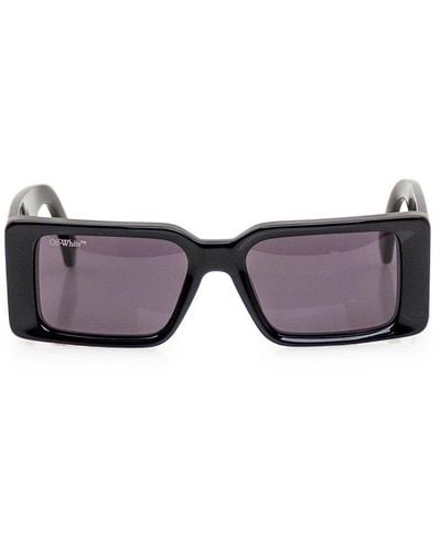 Off-White c/o Virgil Abloh Rectangular Frame Sunglasses - Purple
