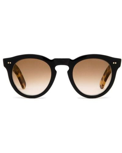 Cutler and Gross 0734 Round Frame Sunglasses - Black