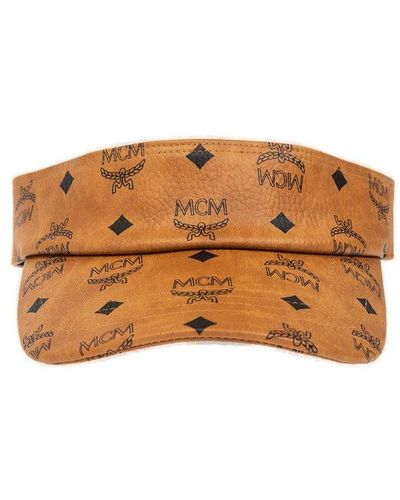 Mcm Women's Visetos Monogram Headband - Cognac - Cognac