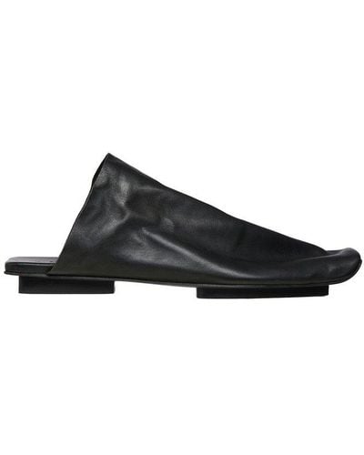 Uma Wang Square Toe Slip-on Mules - Black