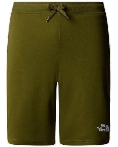 The North Face Logo Printed Drawstring Shorts - Green