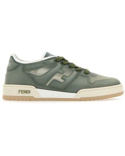 Fendi Match Mesh Low-top Sneakers - Green