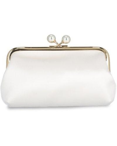 Anya Hindmarch Maud Embellished Clutch Bag - White