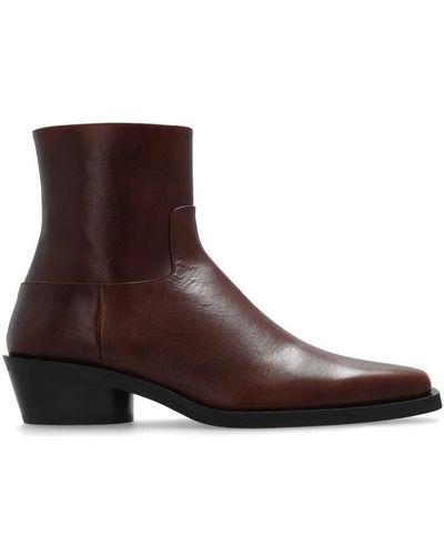 Proenza Schouler Branco Heeled Ankle Boots - Brown