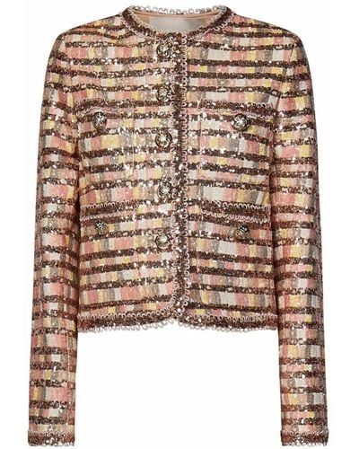 Elie Saab Camaleonte Sequin-embellished Jacket - Multicolour