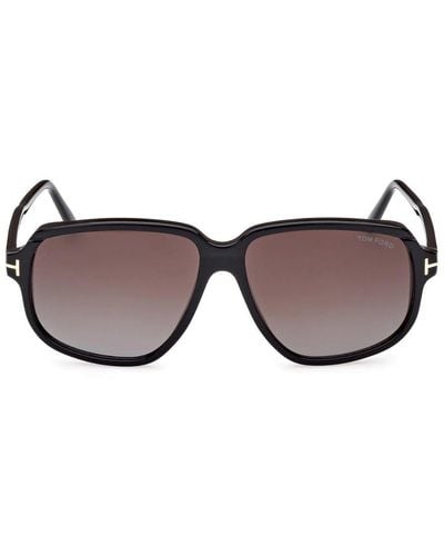 Tom Ford Square Frame Sunglasses - Brown