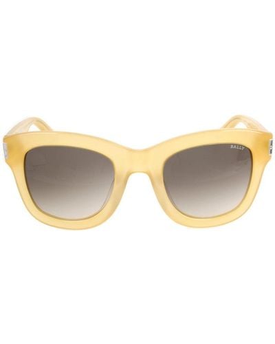 Bally Rectangle Frame Sunglasses - Brown