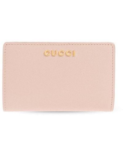 Gucci Leather Wallet, - Pink