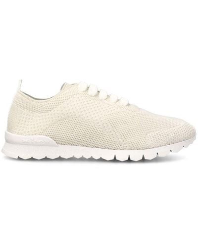 Kiton Mesh Lace-up Trainers - White