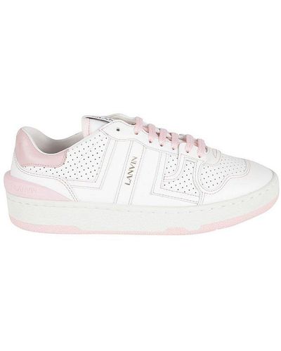 Lanvin Perforated-panel Low-top Sneakers - White