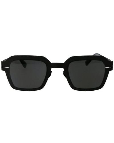 Mykita Mott Sun Square Frame Sunglasses - Black