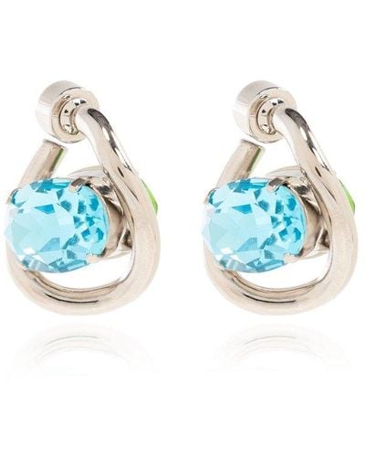 Marni Crystal-embellished Earrings, - Blue