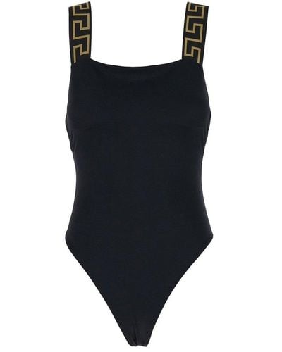 Versace Sleeveless One-piece Swimsuit - Black